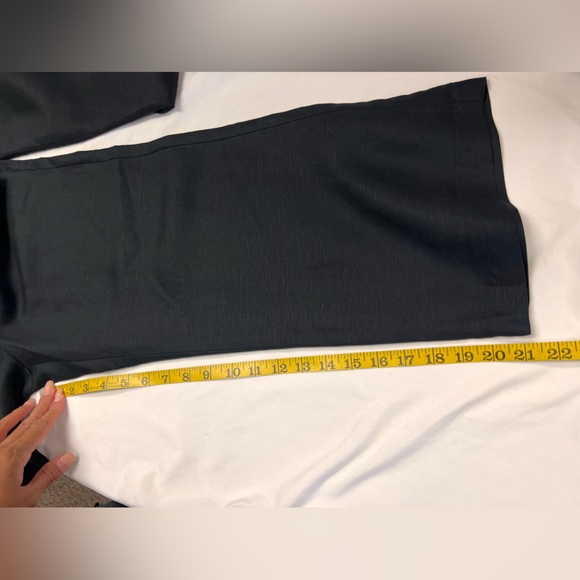 Catherinegee NWT Silk Linen Blend Culotes in Black Size 4 - Picture 10 of 11